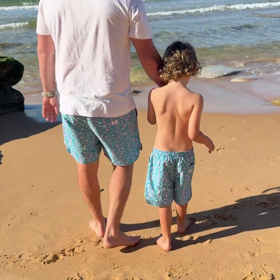 Adult Archie Board Short - Sea Turtle