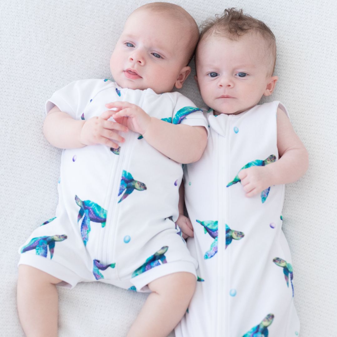 SAMPLE Short Romper - Sea Turtle