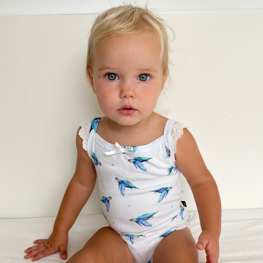 Frill Bodysuit | Sea Turtles