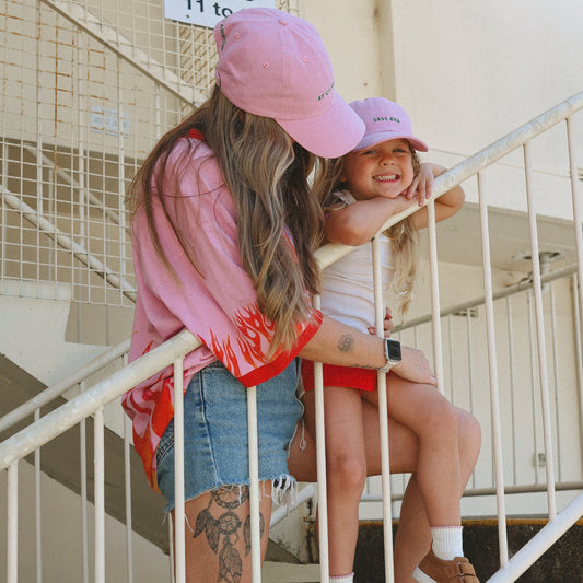 Matching Vacay Cap Bundle - Stonewash Pink