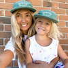 Matching Chasing Waves Cap Bundle - Stonewash Green