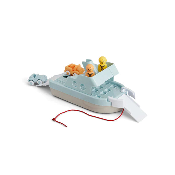VIKING TOYS - RELINE FERRY BOAT WITH 2 CARS + 2 FIGURES