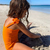 Florence One Piece | Orange Crinkle