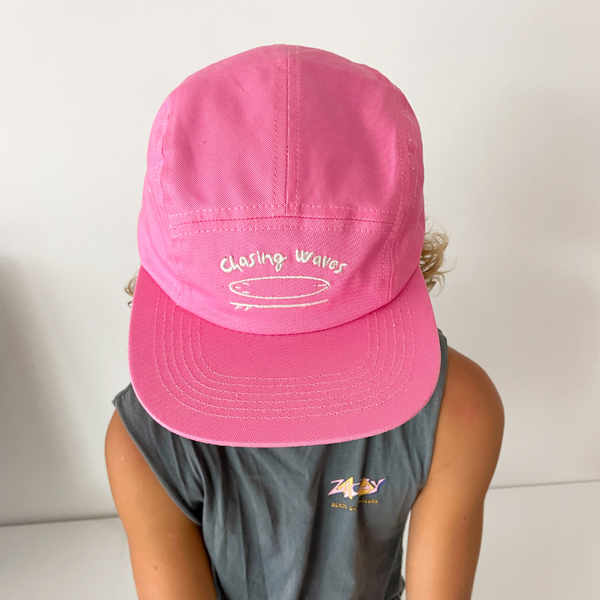 Matching Chasing Waves Cap Bundle - Pink