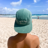 Matching Chasing Waves Cap Bundle - Stonewash Green