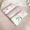 Organic Bamboo Cotton Swaddle | Pretty Peony