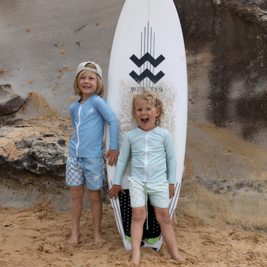 Archie Board Short | Mint Palm