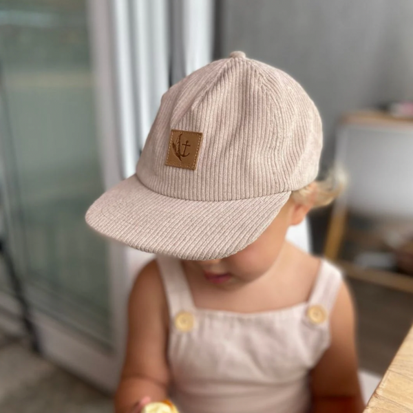 Matching Corduroy Cap Bundle - Sand