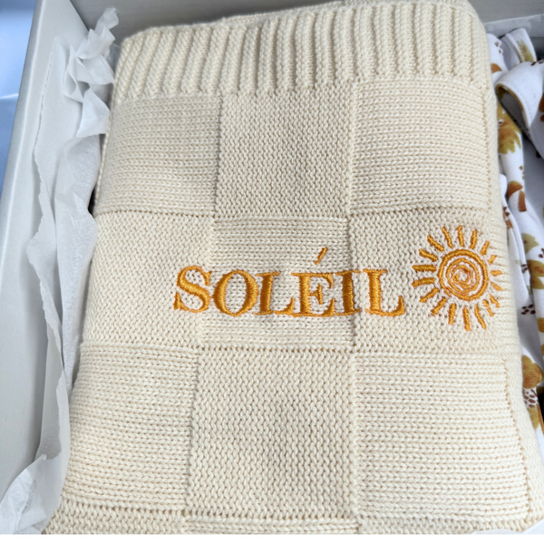 Personalised Sunshine Blanket - Cream