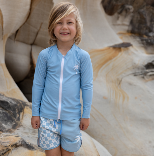 Archie Rash Vest | Ocean