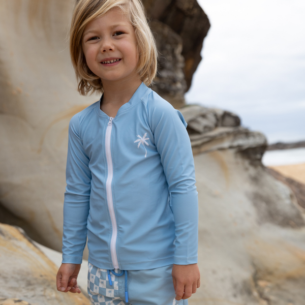 Archie Rash Vest - Ocean