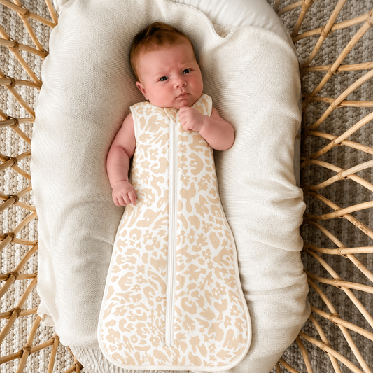 2.5 TOG Sleeveless Cotton Sleeping Bag | Beige Swirl