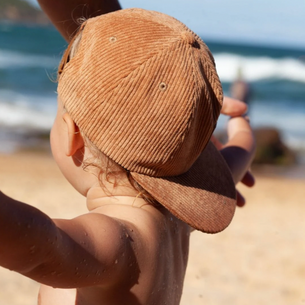 Matching Corduroy Cap Bundle - Toffee