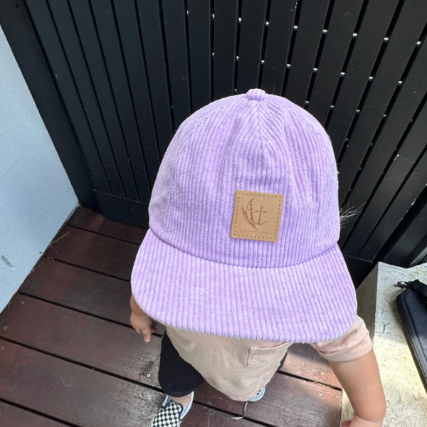 Matching Corduroy Cap Bundle - Lilac