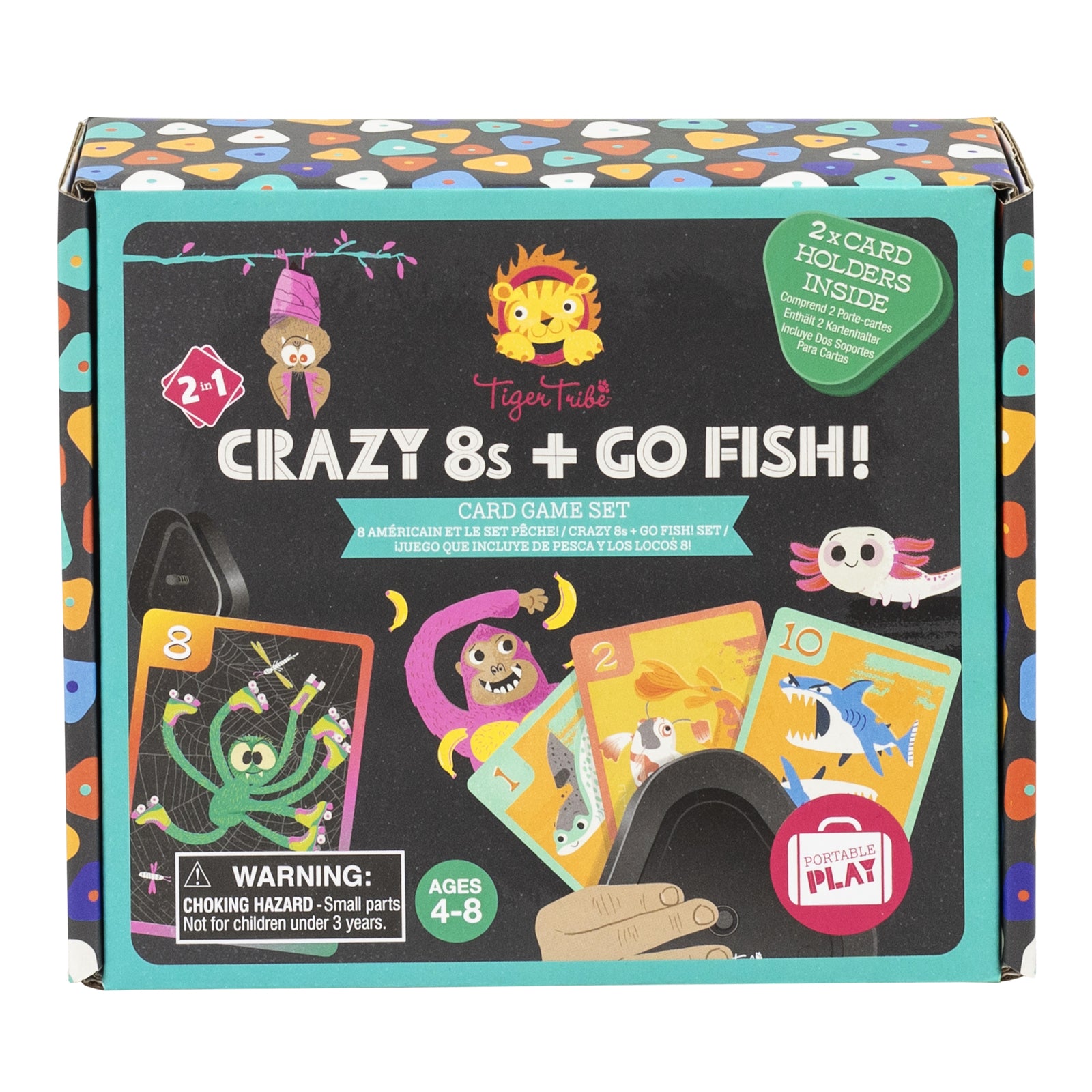 TIGER TRIBE - CRAZY 8 + GO FISH CARD GAME