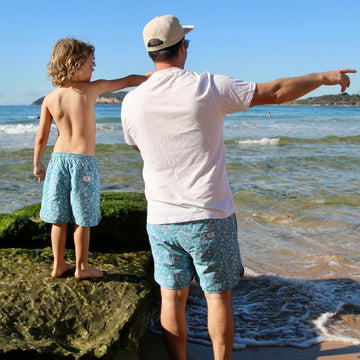 Matching Archie Board Short | Summer Teal