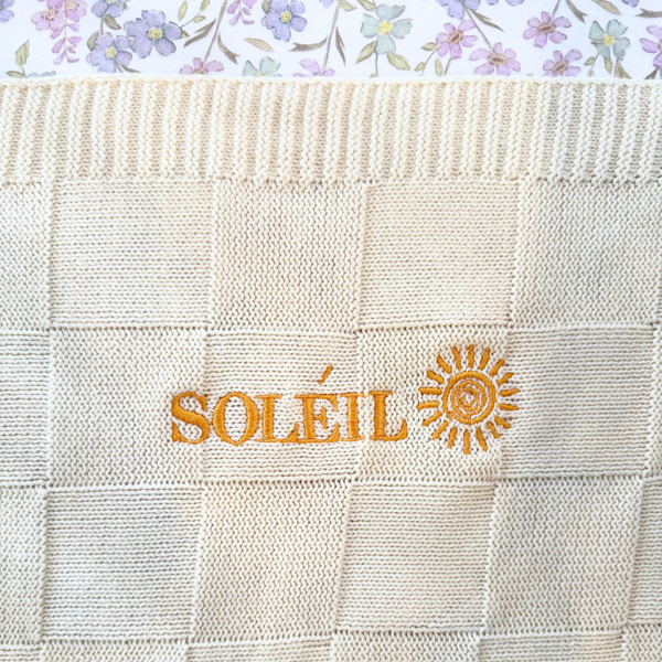 Personalised Sunshine Blanket - Cream