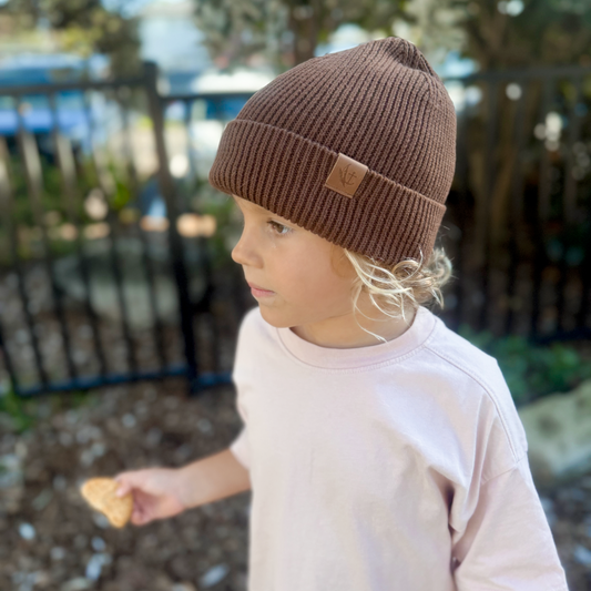 Cotton Beanie | Chocolate
