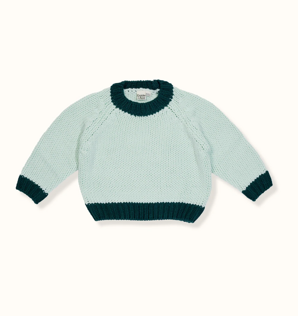 MARLEY CHUNKY KNIT SWEATER GREEN IVY