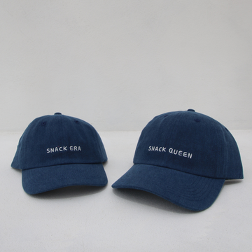 'Snack Queen' Cap | Stonewash Blue