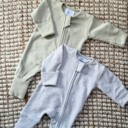 Warm Zippy Bundle | Sage/Grey