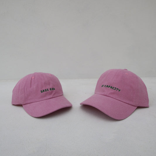 Matching Vacay Cap Bundle - Stonewash Pink