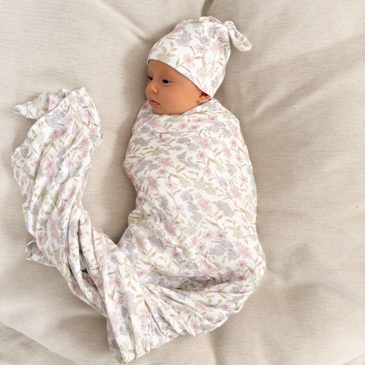 Organic Bamboo Cotton Swaddle | Daisy Dreams