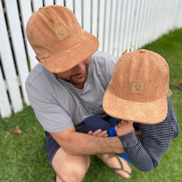 Matching Corduroy Cap Bundle | Toffee