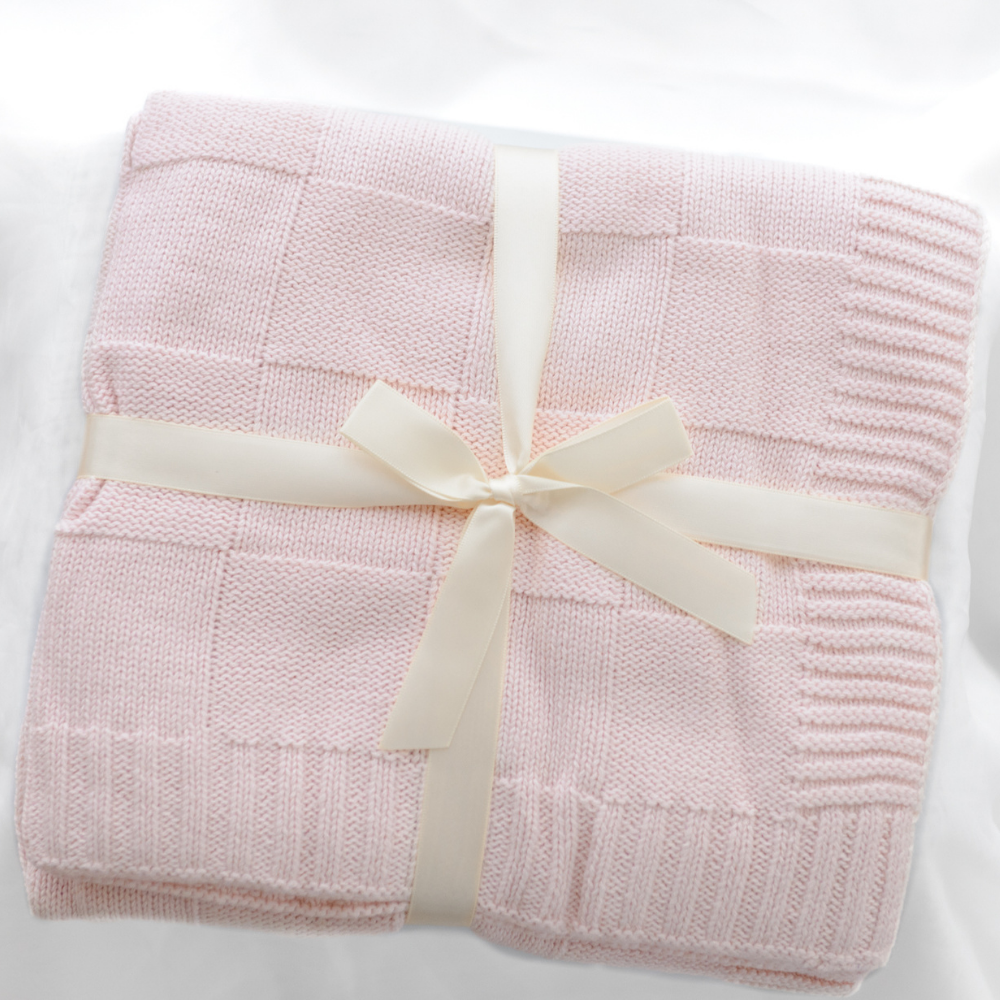 Dusty pink baby blanket online