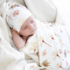 Jersey Swaddle & Beanie | Summer Palm