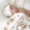 Jersey Swaddle & Beanie | Summer Palm