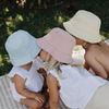 Terry Towelling Bucket Hat | Blush
