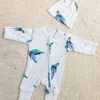 Long Zippy Romper | Sea Turtle