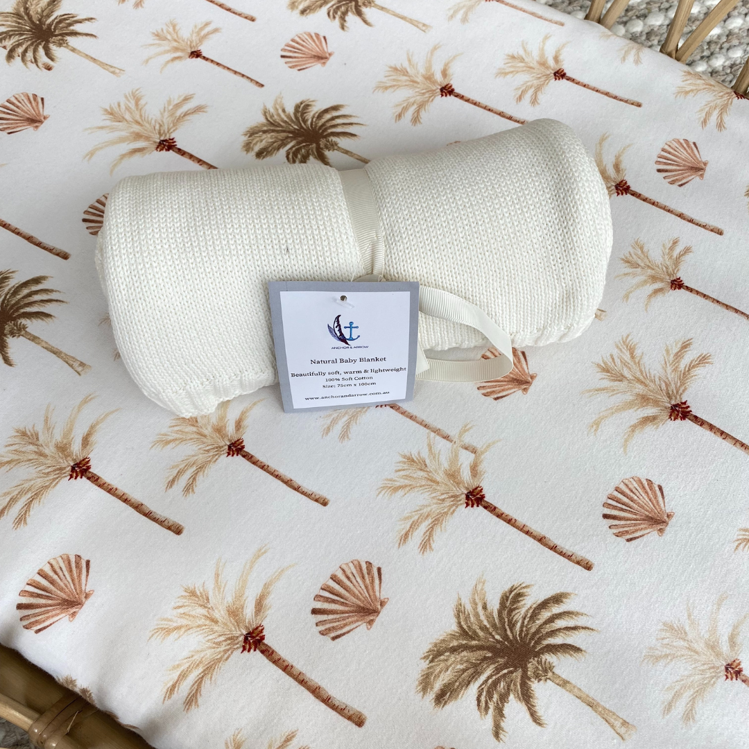 Fine Knit Blanket - Milk Sample