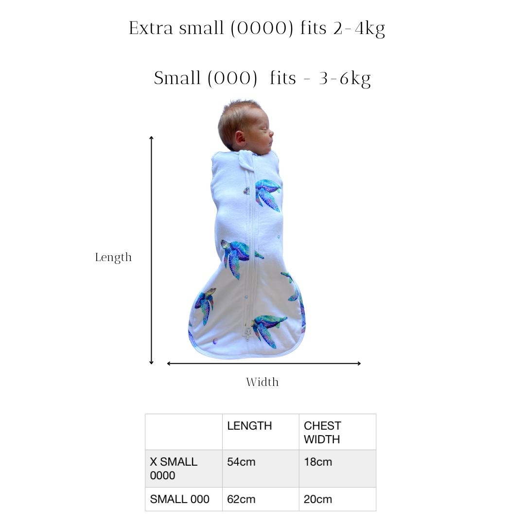 Newborn Sleeping Bag 1.0 TOG (Sage Palm)