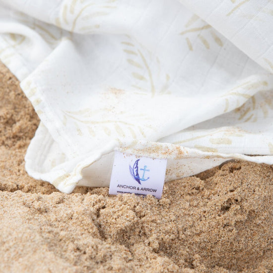 Organic Bamboo Cotton Swaddle - Gold Fern