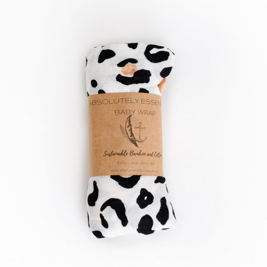 Organic Bamboo Cotton Swaddle - Leopard Print