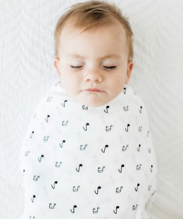 Music Notes Organic Bamboo Cotton Swaddle