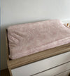 Fitted Jersey Cotton Bassinet Sheet/Change Table Cover - Pink Palm