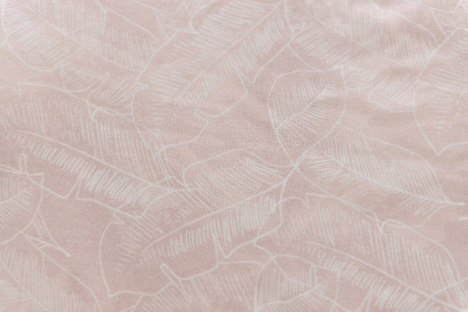 Organic Bamboo Cotton Swaddle + Cot + Bassinet Sheet - Pink Palm
