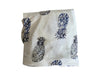 Fitted Jersey Cotton Bassinet Sheet/Change Table Cover - Indigo Pineapples