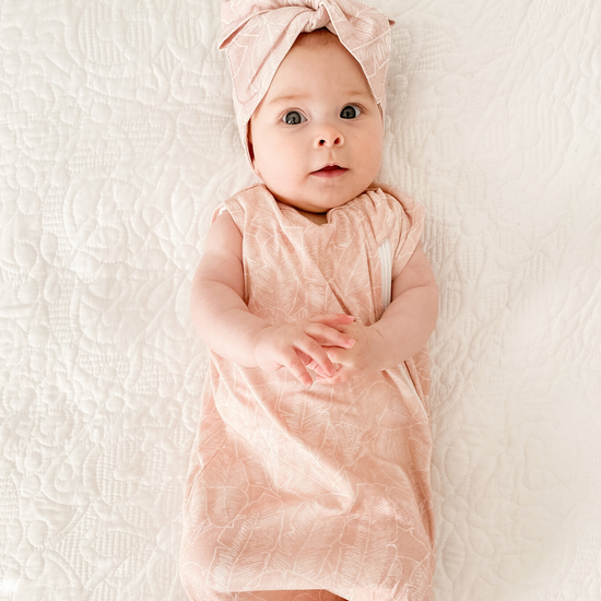 Bamboo Summer Sleeping Bag 0.4 TOG - Pink Palm