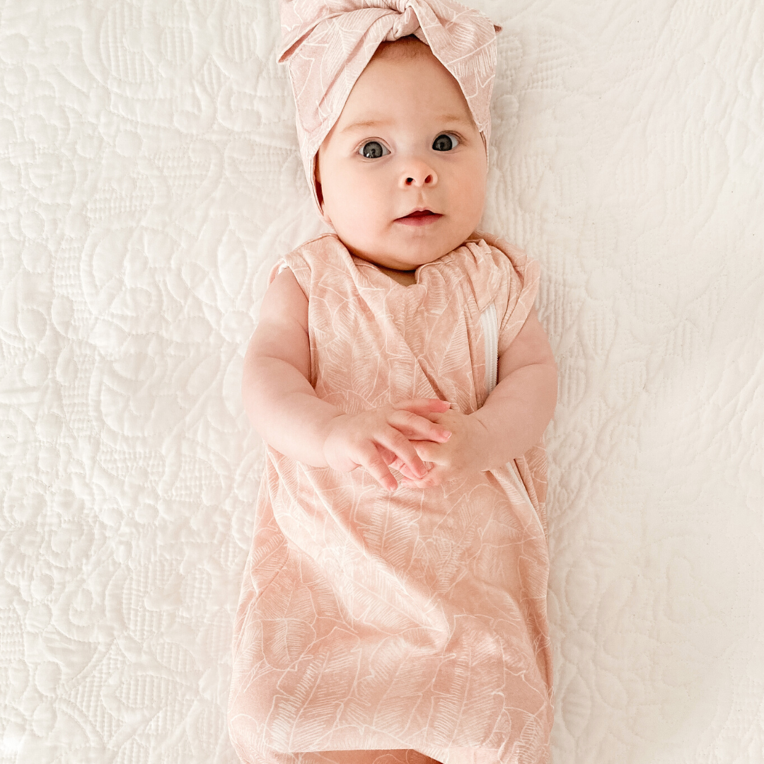 Bamboo Summer Sleeping Bag 0.4 TOG - Pink Palm