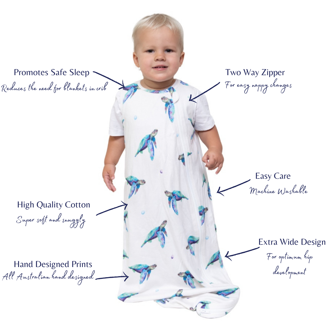 Bamboo Summer Sleeping Bag 0.4 TOG - Pink Palm