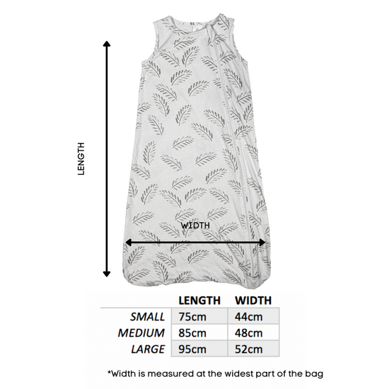 Bamboo Summer Sleeping Bag 0.4 TOG - Peony