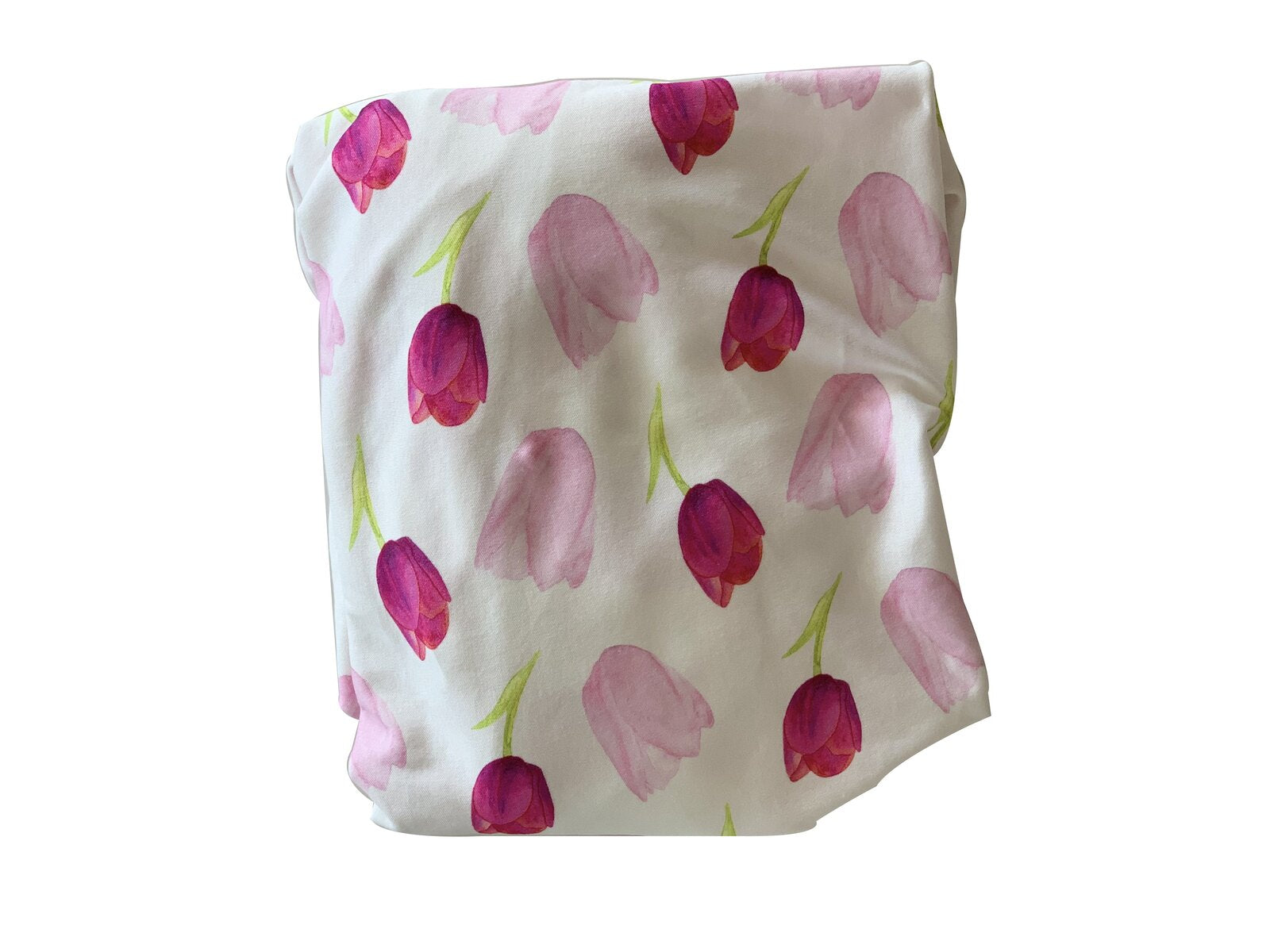 Jersey Cotton Cot Sheet - Love Tulips
