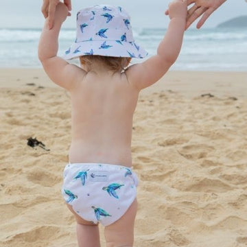 Reusable Swim Nappy & Wet Bag - "Sea Turtles"