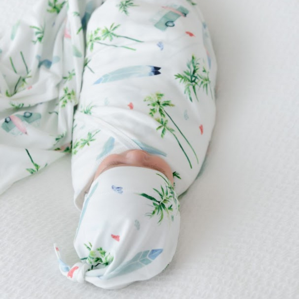 Jersey Swaddle + Beanie - Chasing Waves