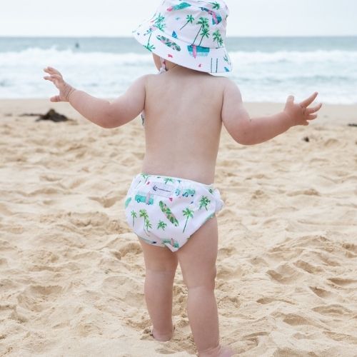 Reusable Swim Nappy & Wet Bag - Chasing Waves
